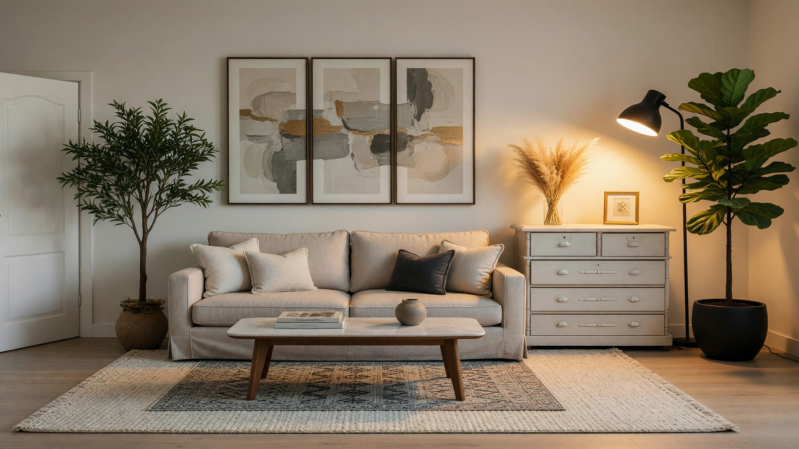 Output i2i — sala mobiliada
